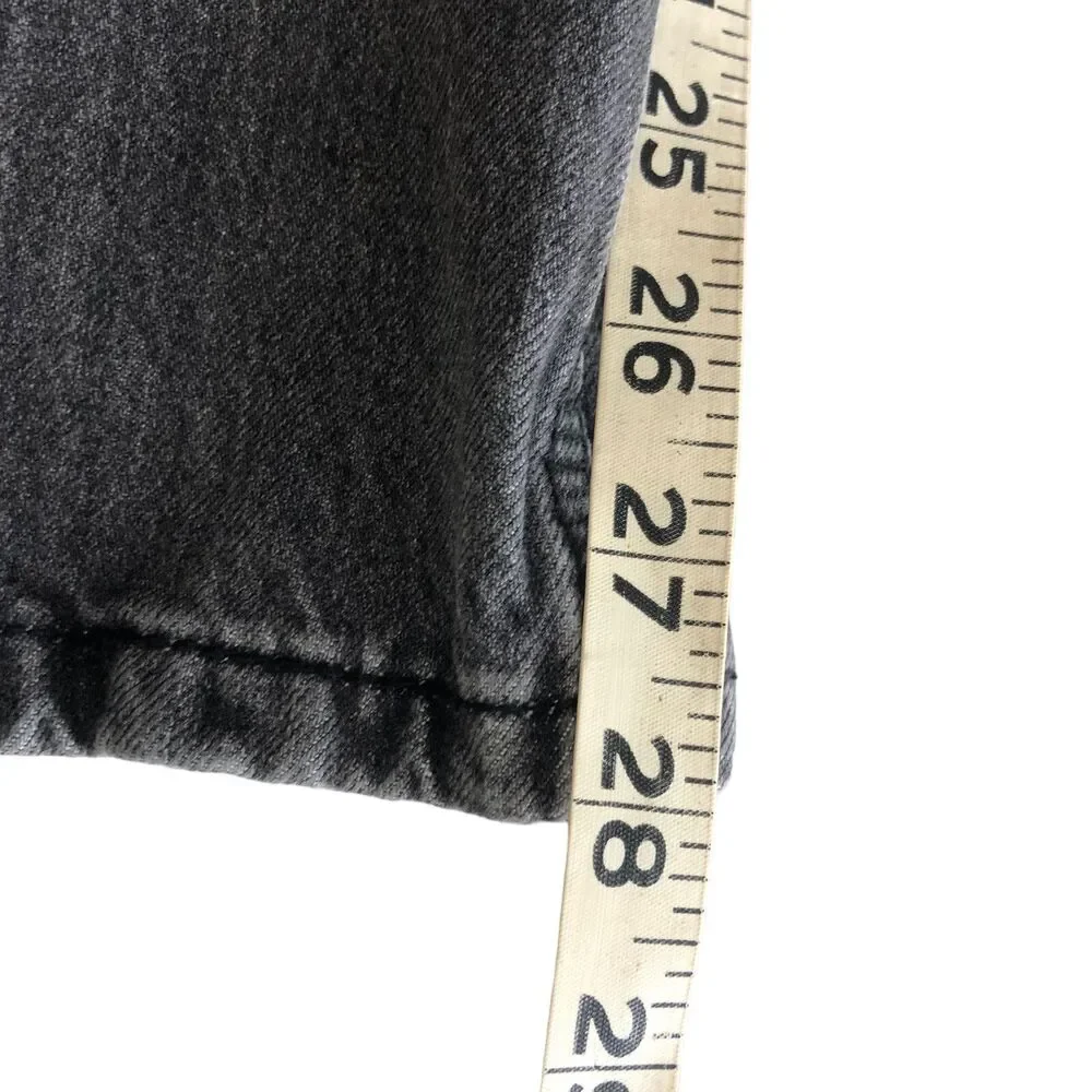 Levis 502 Jeans 29 Waist Black 29x30 Mens Regular Taper Red Tab Denim (29x28)
